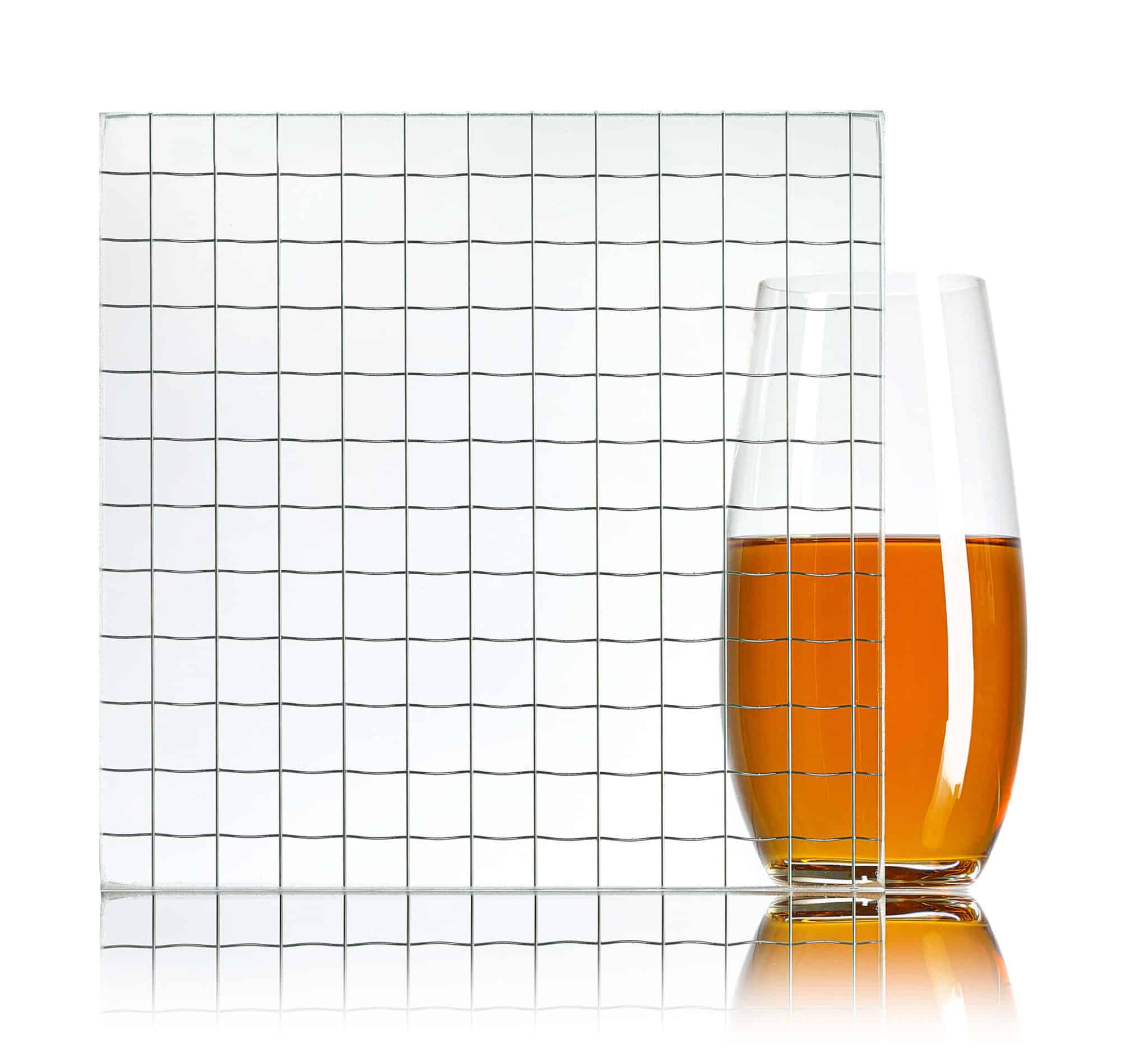 verre broché à motif Squares – Verrerie Walker