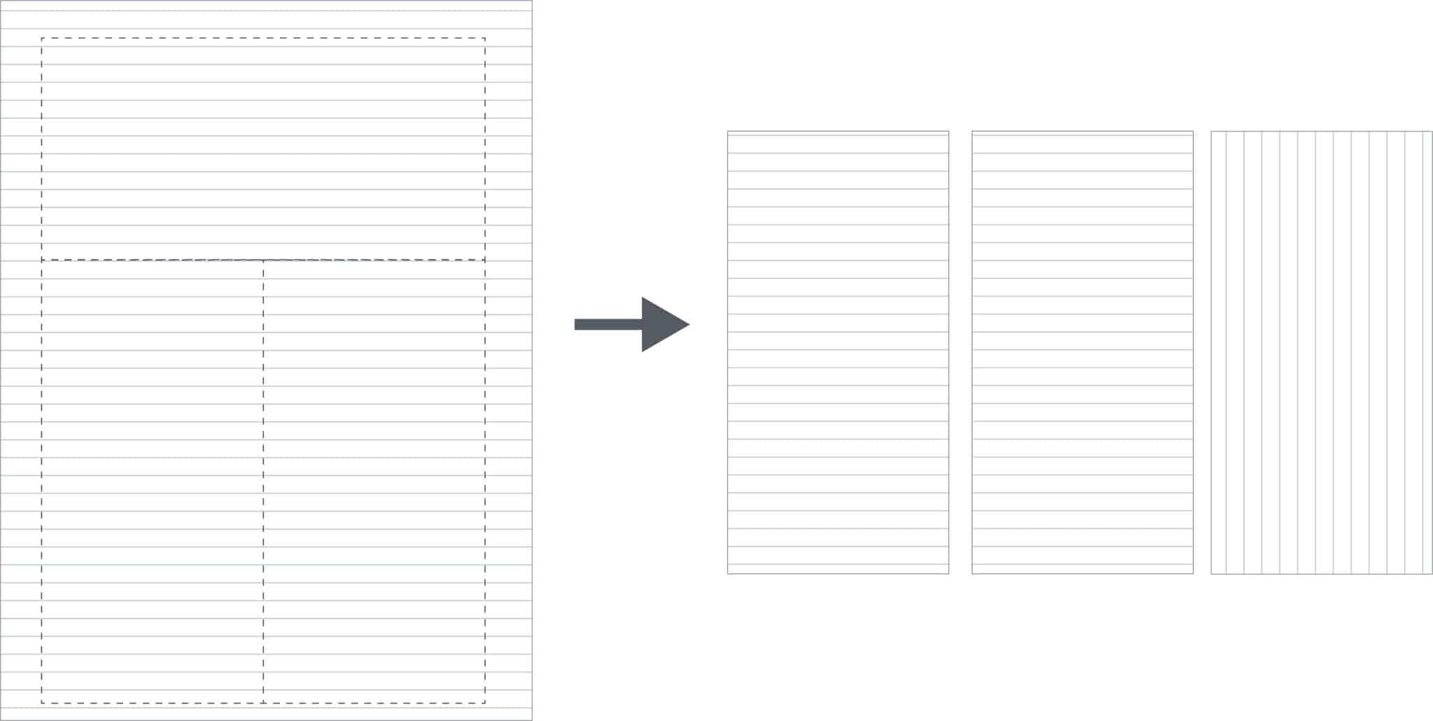 pattern rotation diagram with directional patterned etched glass