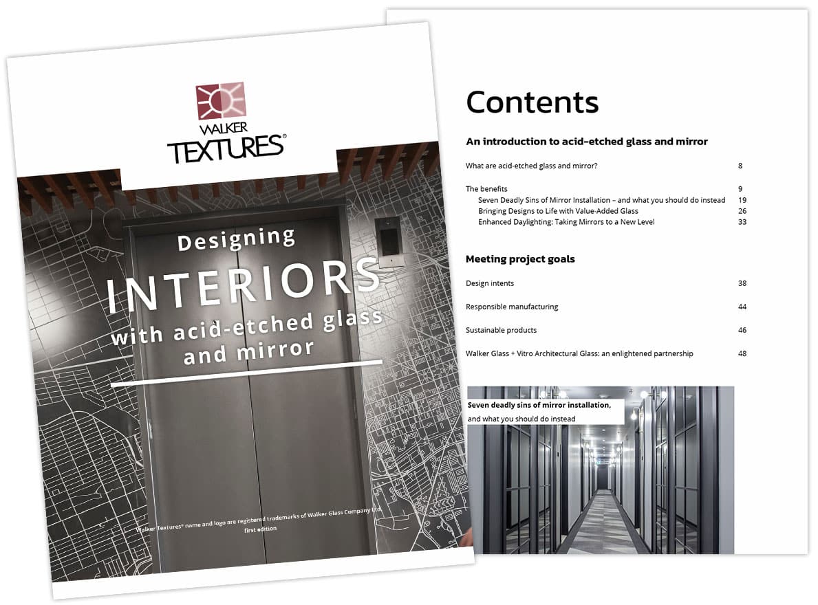 eGuide of Designing Interiors with Acid-Etched Glass and Mirror