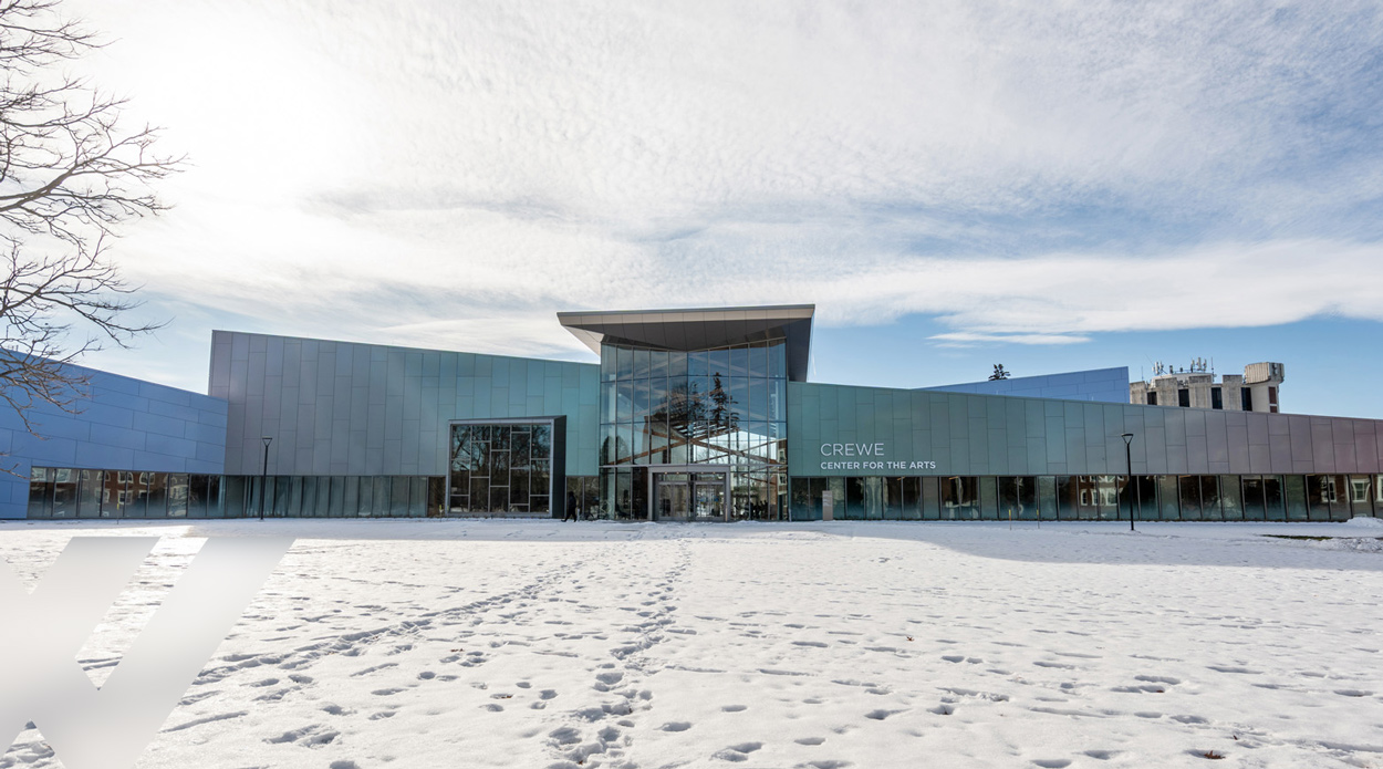 University of Southern Maine Crewe Center for the Arts with AviProtek E energy efficient bird friendly glass